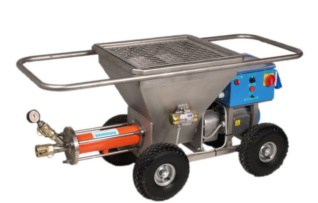 Dikstofpomp voor betonreparatie