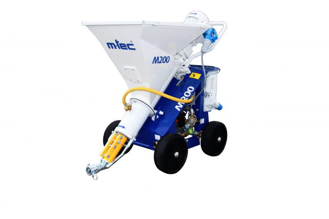 M-tec M200 gipsspuit voor een dunne laag gips