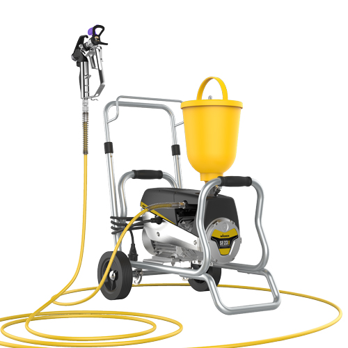 airless spuit voor lak